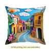 mexican street scene Cushions Pillowcase Cushion Cover Throw Pillow Sofa Decoration Pillowcover Home Car Decor