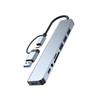 Dual-Head USB-C Docking Station: 8-in-1 Multi-Function Charger & Data Hub for Laptops