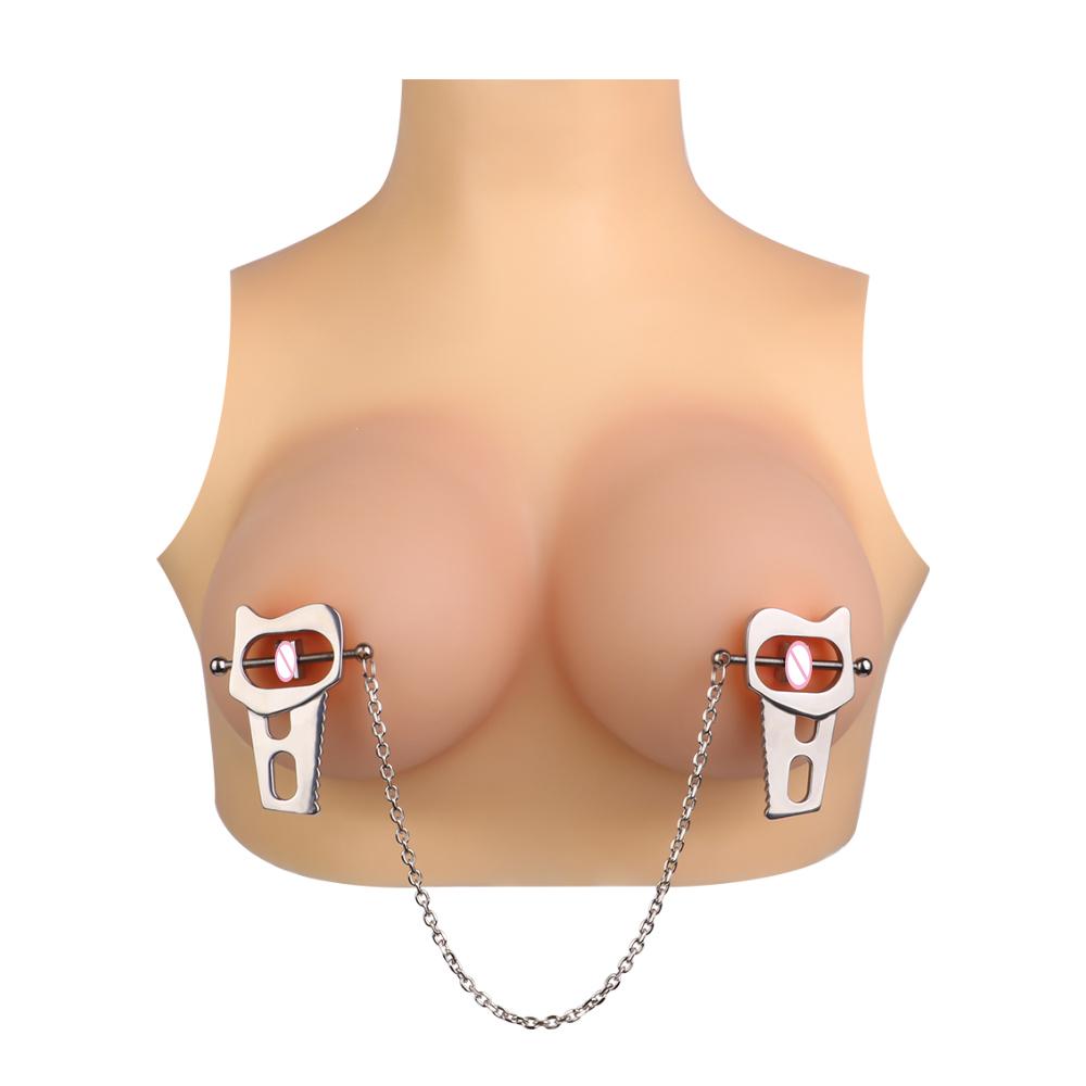 Strength Nipple Clamps Weights Bondage Gear Metal Clips for Nipples Adult Games Sex Metal Nipple Clamps With Chain