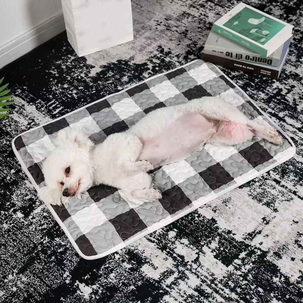 

Latex Dog Carpet Cartoon Print Cat Sleeping Mat Summer Cooling Mats For Dogs Puppy Cats