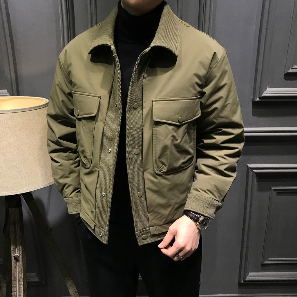 Autumn and Winter Men's Jacket Winter New Lapel Men's Down Jacket Duck Down Jacket