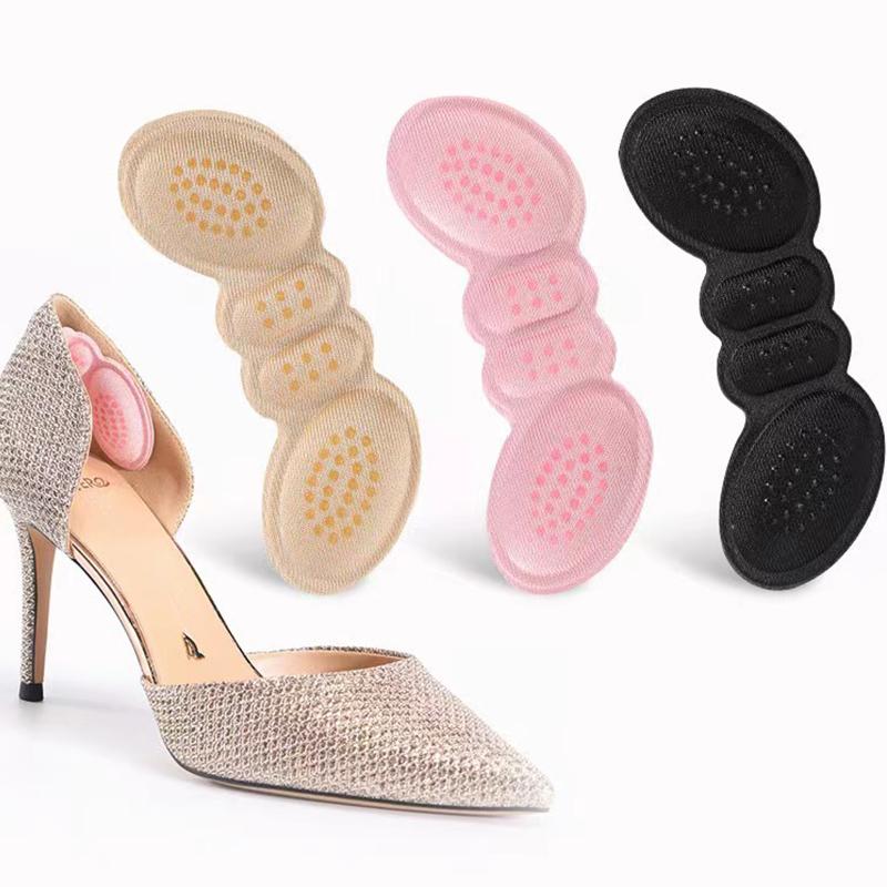 4pcs 3/6mm High Heel Pad Women Insoles Pain Relief Foot Care Insert Adjust Size Adhesive Heels Pads Liner Grip Protector Sticker