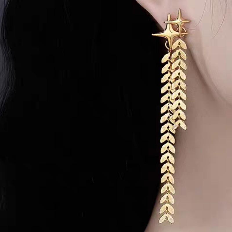 French Wheat Ear Tassel Earrings - Chic, Unique & Trendy Fashion Jewelry