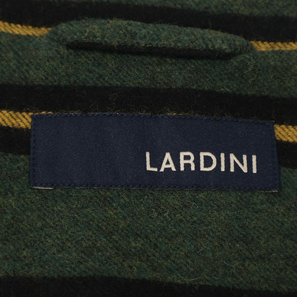LARDINI JK.1006 Green x Yellow Stripe Boutonniere Tailored Jacket Jacket S greenUsed