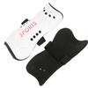 A Pair Child Football Shin Pads Training Leg Guards Safety Protector Adjustable Strap (White)