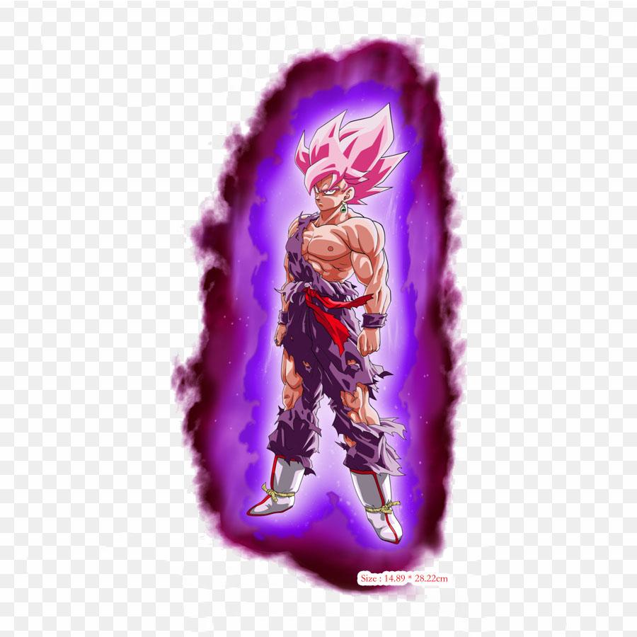 Patches For Clothes Bag Iron On Thermal Stickers Goku Super Saiyan Majin Buu Pattern Washable Heat Transfer