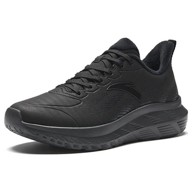 New Anta Light Cloud Cushioned Wear-Resistant Lightweight Low-Top Running Shoes Men's Black 112345530-10