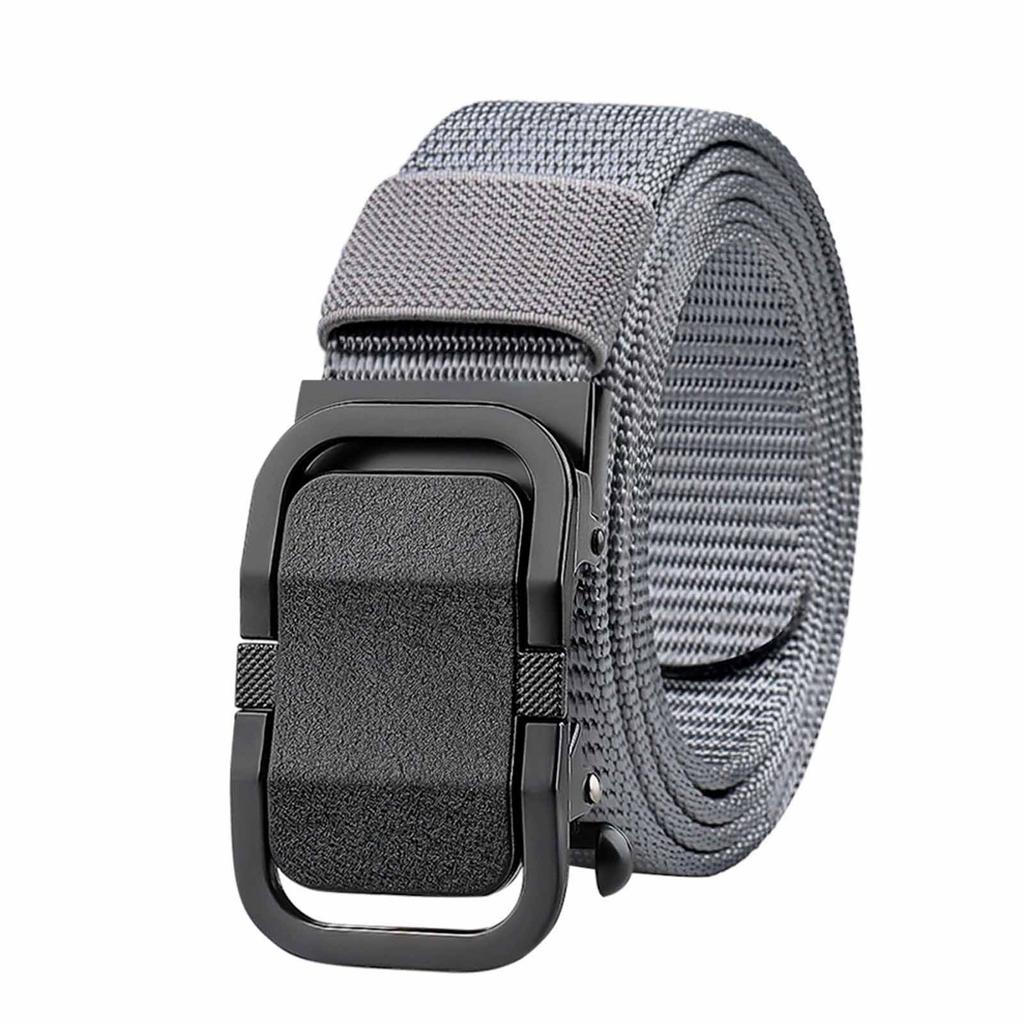 Automatische Schnalle Herren Gürtel – Zahnloser Verdickter Nylongürtel, Outdoor Modisch und Business Casual Hüftgürtel für den täglichen Gebrauch
