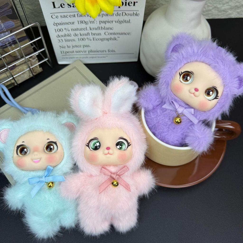 New Small Stand Pose Cute Plush Doll Pendant Keychain Charm