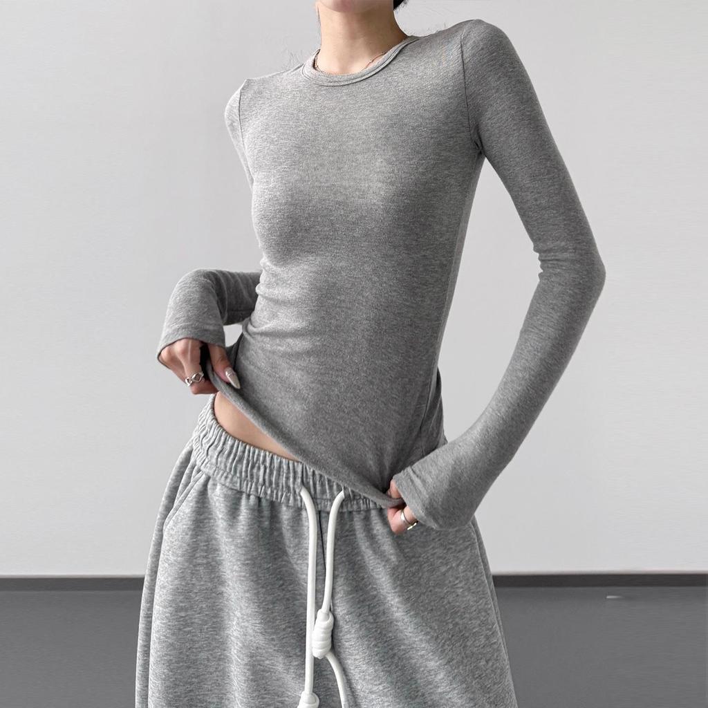 2025 Herbst Damen Retro Schlankmachendes Langarm-T-Shirt