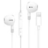 Wired Earphones with Lightning Connector [High-Resolution Audio] Original Sound Reproduction, MFi Certified, Noise Cancellation, Latency-Free, Call