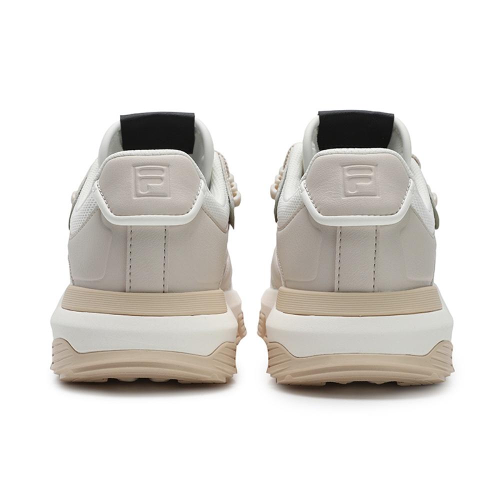 FILA Vanguard Series Ribbon Badge Fashion Trend Casual Versatile Low-Top Running Shoes Women sneaker Cream Brown F12W523107FGW