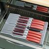 Inserto Organizer Magnetico per Cassetti Coltelli Vassoio Portaoggetti per la Maggior Parte dei Cassetti della Cucina Contiene 16 Coltelli E 1 Temperino Facile Accesso E Pulizia Portaoggetti in Plastica