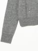 Ray Beams Women's Large/Small Knit Beaded Crew Neck Cardigan, Gray, One Size
