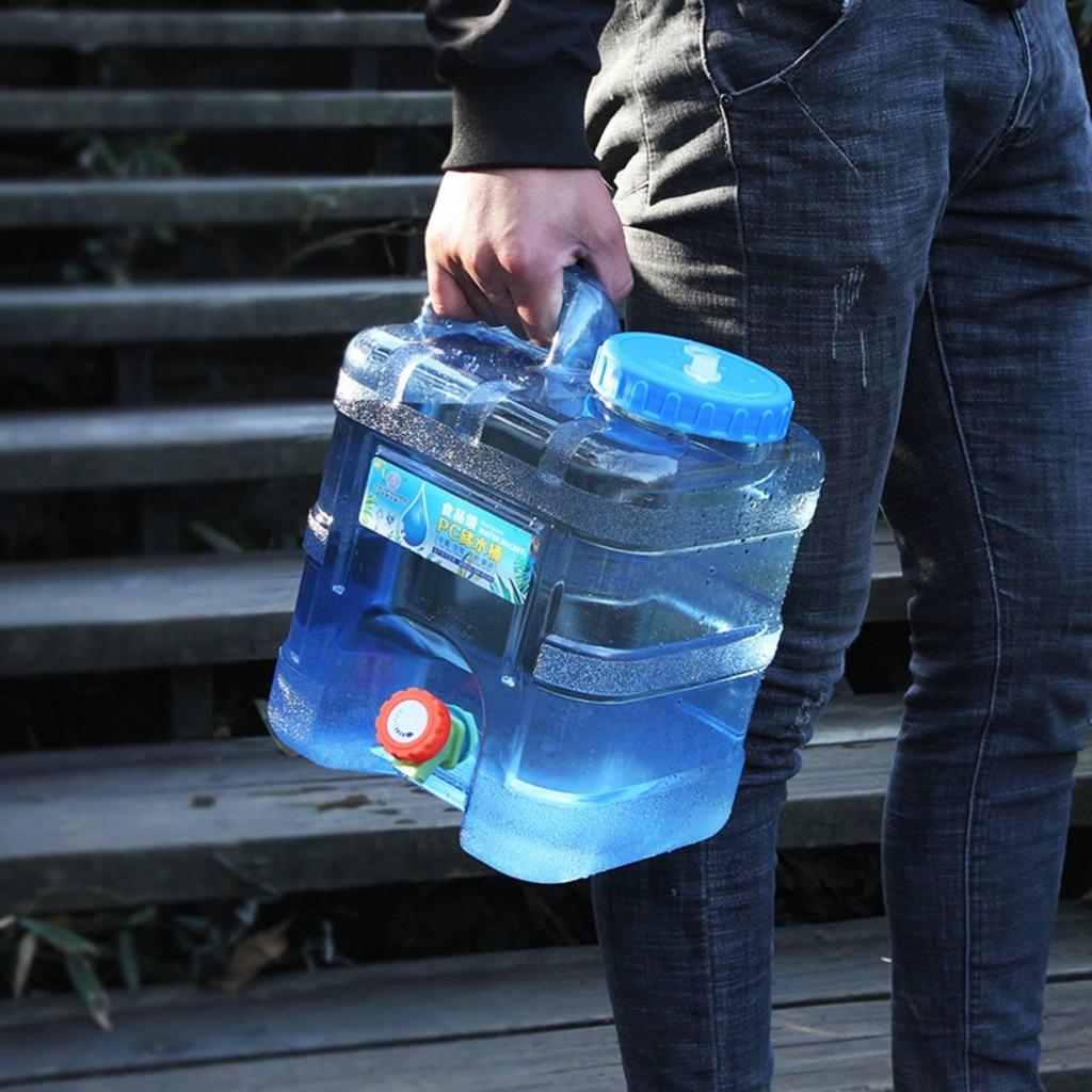 Water Bucket with Effortless Fill Spigot To Container Lightweight for