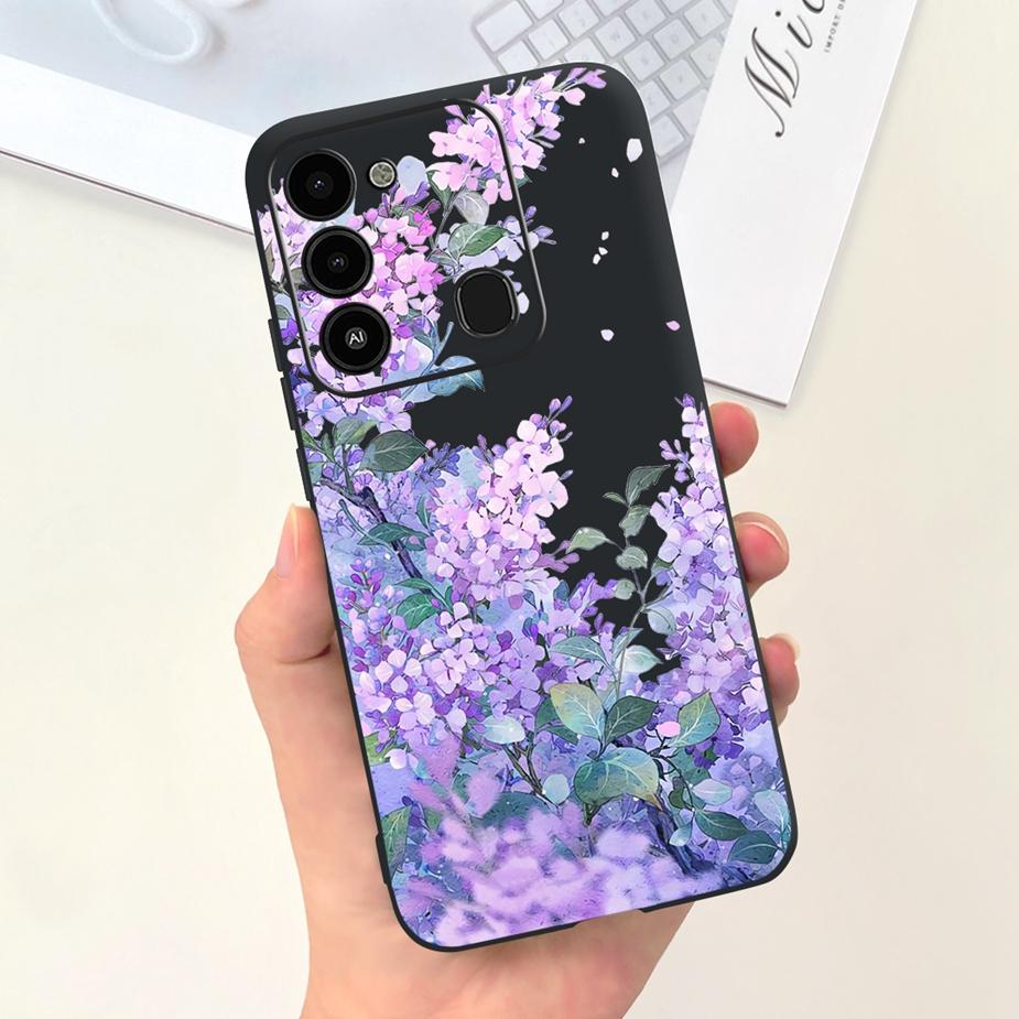 For Tecno Spark 8C Case KG5k KG5j KG5n Stylish Candy Painted Cover Soft Silicone Phone Case For Tecno Spark Go 2022 Spark8C Bags