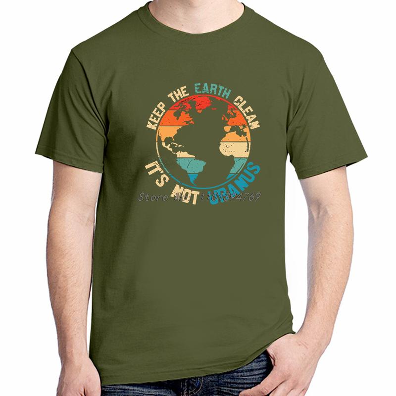 Keep The Earth Clean Fashion Graphic T Shirts Cotton Short Sleeve Tshirts Summer Streetwear Unisex Breathable Printing T Shirt