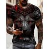 Men's 3D Printed T-Shirt Short Sleeve O-Neck Pullover Casual Top