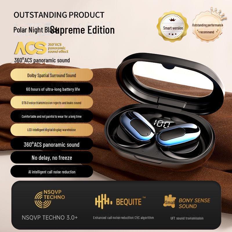 Berlin Sound Wireless Ear-hook Sports Bluetooth Headphones – True Wireless, Ultra-long Battery, High-end Sound Quality, Non-in-ear Design.