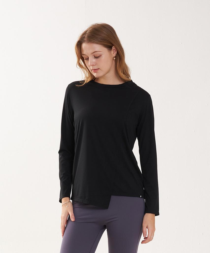 Cl Coco Clwt8098 Asymmetrical Long Sleeve T-Shirt