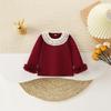 Kids Girls Soft Comfortable Long Sleeve Solid Casual Bottoming Top