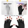 1Pair UV Gloves for Gel Manicures UPF50+ Fingerless UV Light Protection Gloves for Gel Nails Manicure