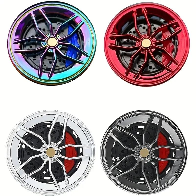 Rotatable Car Air Freshener Clip Auto Wheel Hub & Air Vent Fragrance Tire Fragrance Clips Decorative Car Accessories