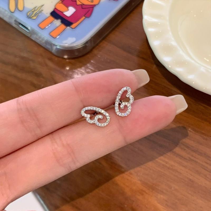 1/2/3Pcs Mini Angel Wings Musical Note Stud Earrings Anti-allergy Fashion Jewelry for Women Office Work Wear Gifts
