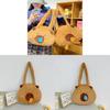 Plush Cat Shape Tote Bag With Zipper Closure For Casual Day Use