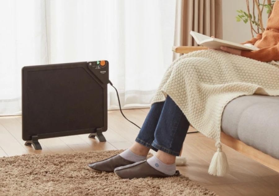 TEKNOS Table Heater with Legs and Cover Black DH-450