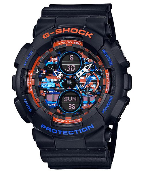 

Casio Men s Resin 200M Water Resistant Digital Shock Resistant Quartz Watch GA-140CT-1A чёрный