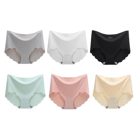 Nahtlose Unterwäsche für Damen Hoher Bund Unsichtbar Dehnbar Slips Atmungsaktiv Vollabdeckung Damenhöschen