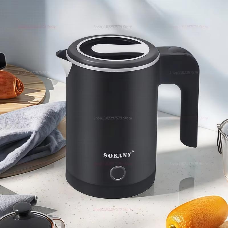 500ML Fast electric kettle household kettle double-layer automatic power-off stainless steel anti-dry kettle kitchen kettle