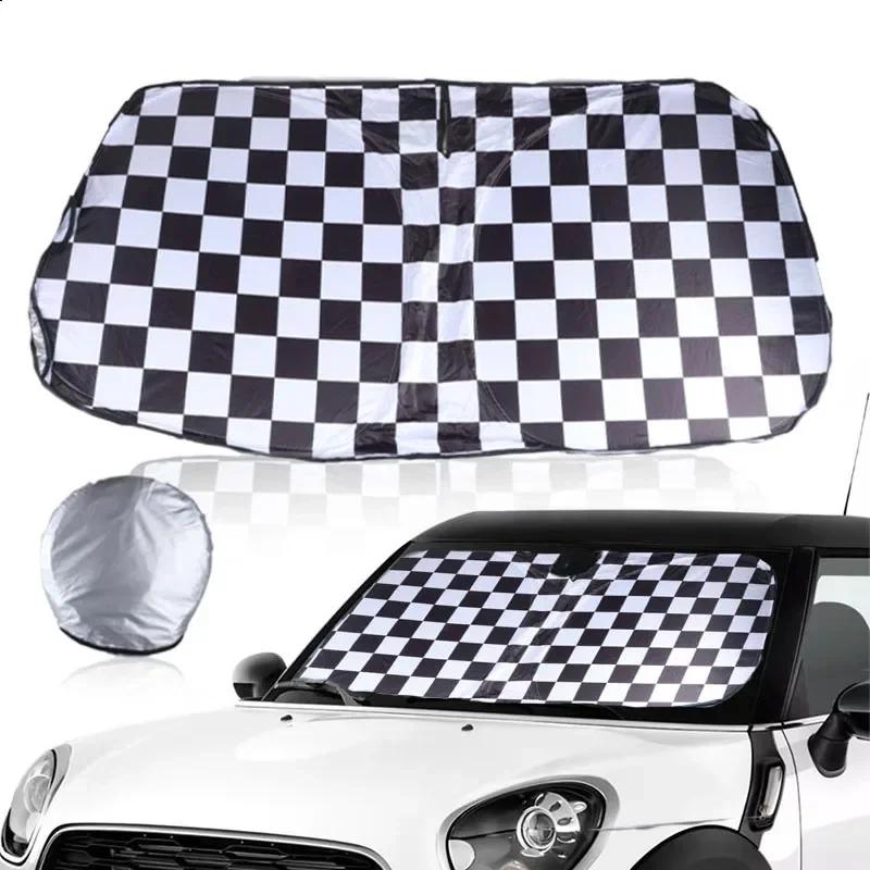 For Mini Cooper R50 R53 R56 R58 R60 F55 F56 J01 F66 Windshield Sunshade Car Front Window SunShadeCover Blocks UVRayReflector