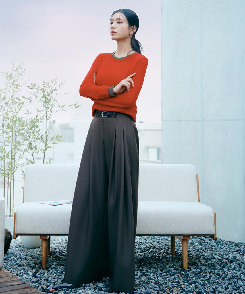 Sellebsyabedisyeon 26Ss Belted Double-Pleat Drape Pants