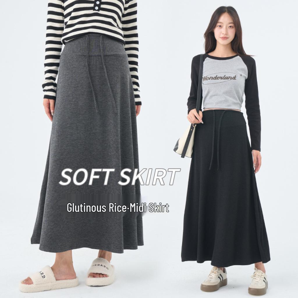 Spring/Autumn 2026 Maternity Skirt: Stylish, Breathable, Comfortable, High-Elasticity, Slimming Mid-Length Outerwear L