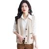 Women's Knitted Vest Jacket Spring and Autumn Large Size Sweater Vest Cardigan