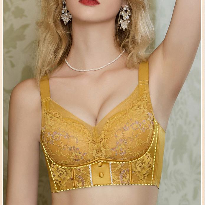 Verstellbare Dessous für Frauen Gesammelt mit Komplementärer Brustformung Korrektur Anti-Erschlaffung Fünfreihiger Hakenverschluss BH