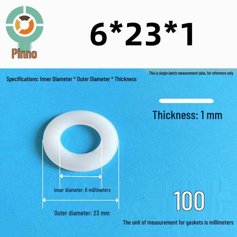 Thickened Nylon Plastic Flat Washer: Hard Plastic Gasket M2-M16
