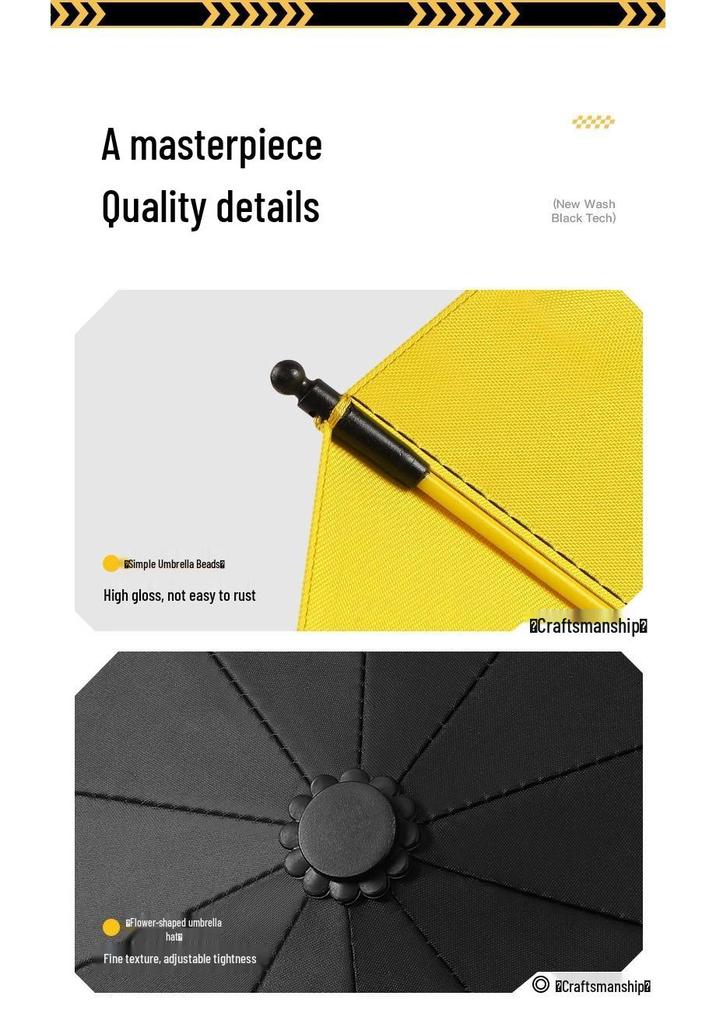 20-Rib Automatic Dual-Use Sun & Rain Protection Umbrella with UV Shield