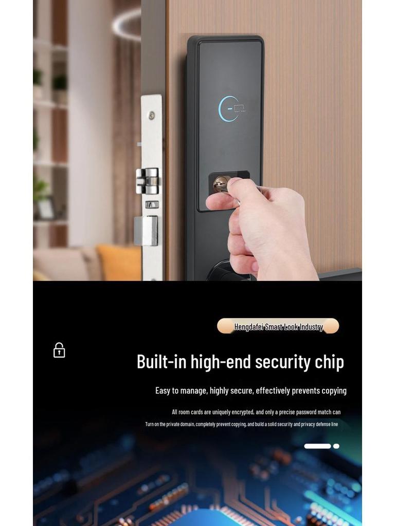 Hotel & Apartment Smart Lock with Remote & Card Access