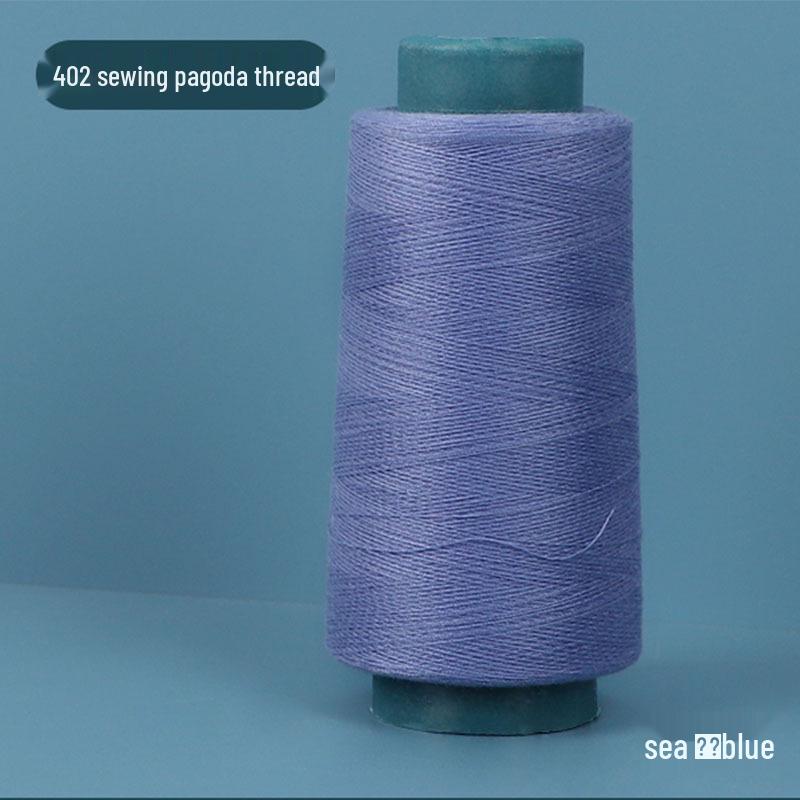 402 Polyester Thread: Black & White Sewing Thread for Hand Needlework and Household Sewing Machines