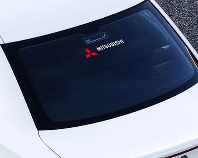 2PCS Car Vinyl Reflective Sticker Rearview Mirror Body Door Decor Decal For Ralliart Lancer EX Outlander 3 Pajero ASX