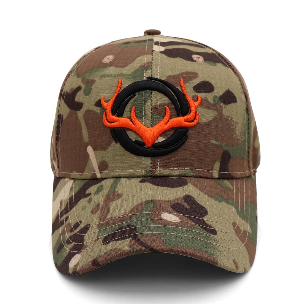 Elk animal embroidery cap camouflage outdoor sports baseball cap