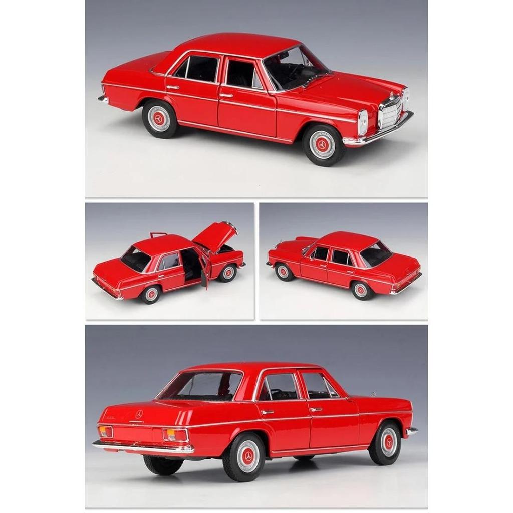 Welly 1/24 Mercedes-Benz 220 Alloy Car Model Diecasts Metal Classic Retro Old Car Model Simulation Collection Childrens Toy Gift