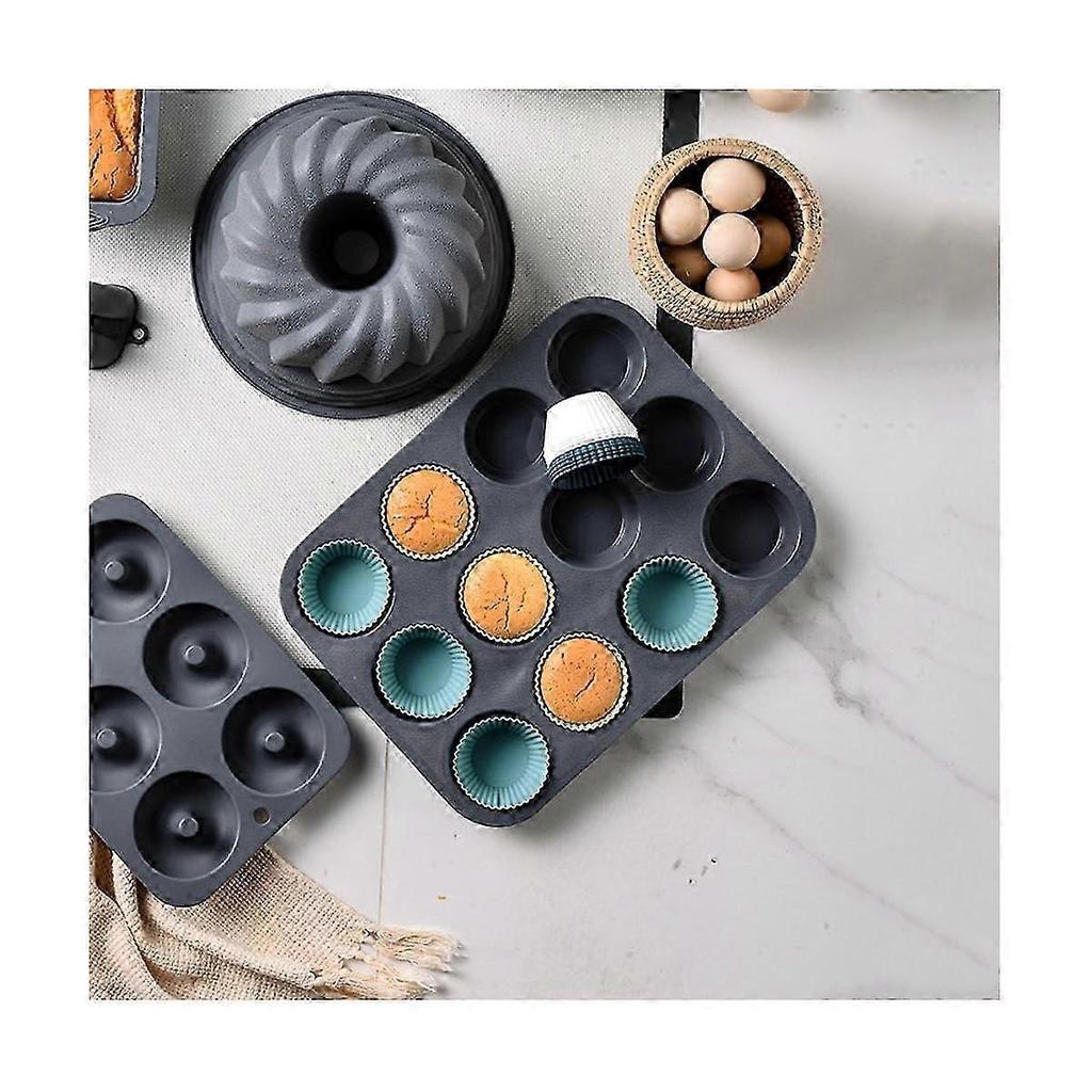Silicone Baking Cups, Reusable Cupcake Liners,48 Pack Cake Molds, Standard Size Muffin Liners, Dish