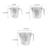 300/600/1000ml Measuring Cup Transparent Heat Resisting Plastic Milk Water Scale Measuring Jar Microwave Tool for Baking