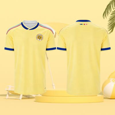 2026 Neues Federashon Futbol Korsou Curacao Fußballfans Trikot Sommer Atmungsaktiv Lässig Sportbekleidung Gelbes Oberteil für Herren Damen Kinder