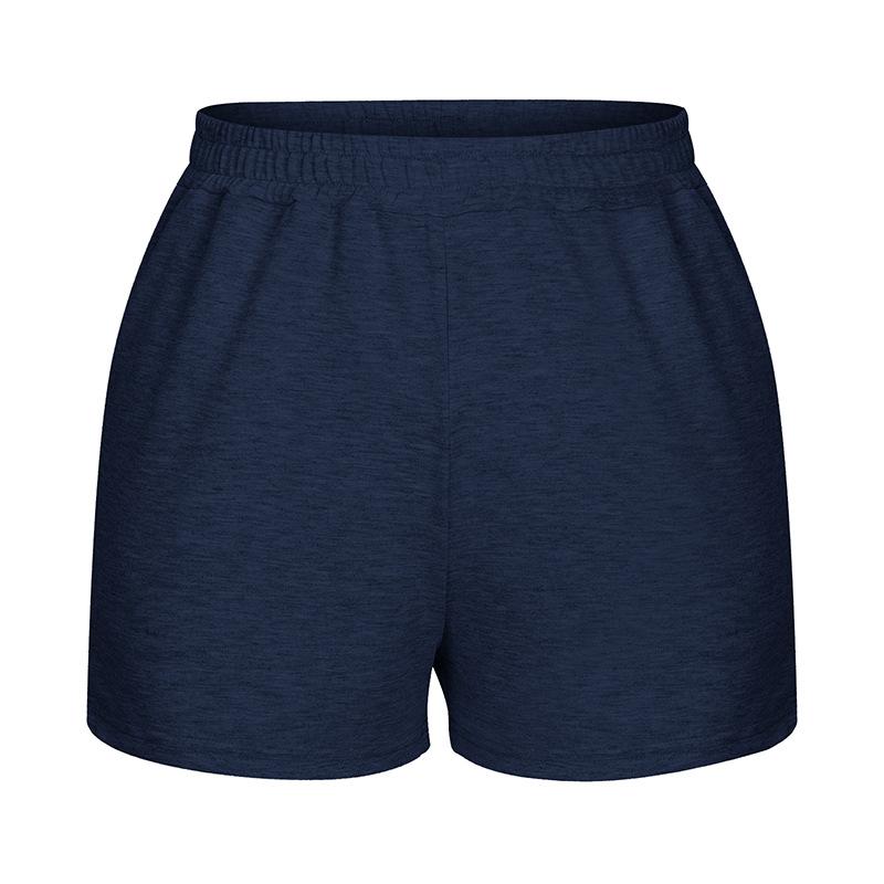 Ropa de Mujer Verano Damas Cintura Elástica Sueltos Pierna Ancha Color Sólido Casual Deportivos Pantalones Cortos Para Niñas