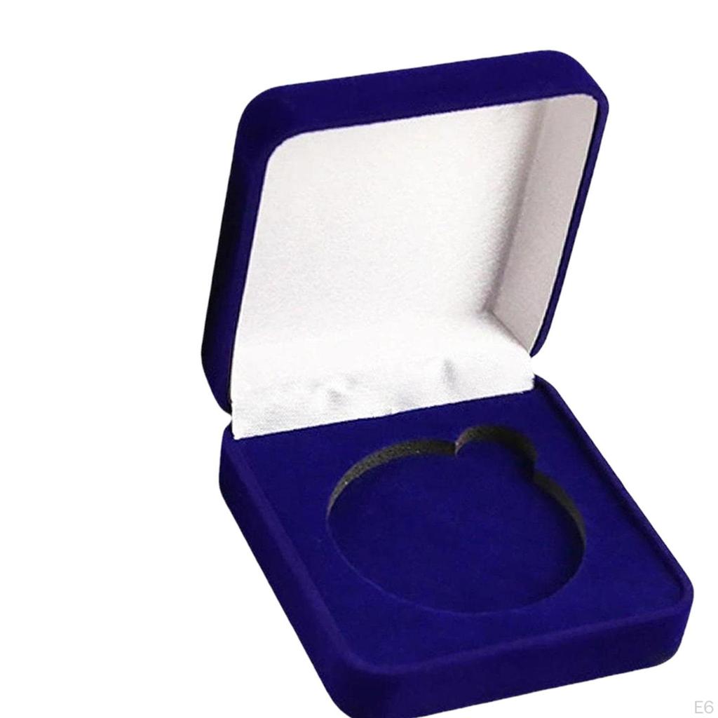 Challenge Coin Storage Box Scratch Resistance Fit 60mm Sizes Collection Case Coins Presentation